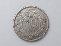 Ausztria 10 Heller 1893 érme - Osztrák 10 hellers 1893 külföldi pénzérme
