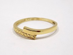 Kő nélküli vésett arany gyűrű (ZAL-Au86153)