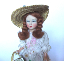 Beautiful vintage magis roma doll, italian textile doll florence in original condition