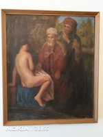 Kada Alajos r(1882 -) ritka olaj festménye.