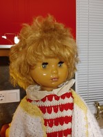 Old beautiful-faced toy doll antique k.60 cm high for collectors tina turner