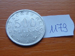 NÉMET WEIMAR 500 MARK MÁRKA 1923 A, A (Berlin, Alumínium #1179