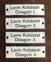 Lenin metallurgy - embossed enamel plates (enamel plate, enamel plate)