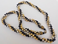 Plastic twisted beaded necklace