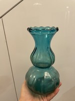 Türkíz váza díszüveg
