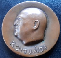 Komjádi. Magyar Úszó Szövetség Br emlékérem , plakett (60mm) 1934  (Csorba Géza 1892-1974)