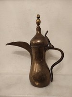 Antique kitchen utensil brass arabic coffee pouring jug 514 4979