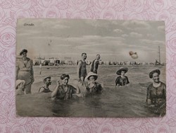 Régi képeslap fotó levelezőlap strand tengerpart Grado