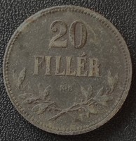 20 Fillér 1918 K.B.