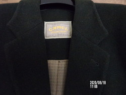 Camel dark green wool cashmere jacket
