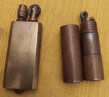 Copper lighter - 2 pcs. At the same time - petrol - 6 cm. And 7 cm.