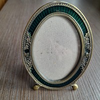 Enameled copper photo frame