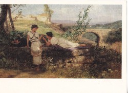 Postcard / painting by heinrich ippolitovich semiradsky /