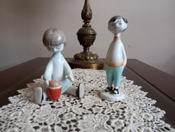 Hollóházi porcelán figurák egyben