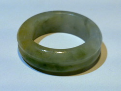 Szép burmai zöld jade jadeit karika gyűrű