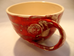 Artistic, unique ceramic cup