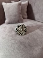Antik Tibeti filigrán ezüst gyűrű