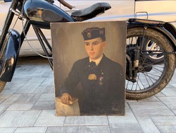 Soldier portrait 1941. Signature: Alajos Kladács (1904- 1972) now cheaper