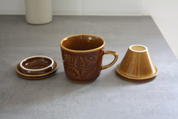 Herbal ceramic tea maker mug- pretty flawless