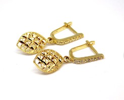 Gold dangling earrings (zal-au106713)