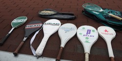 Teniszütő és egyéb ütő tokkal -  tenisz ütő db - ár