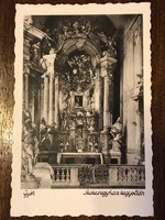 Győr Cathedral shrine black and white postcard1937.Published by Szent István company.