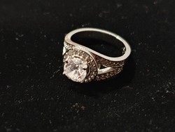 Zirconia silver ring size 6!