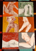 Marked nude picture series (6 pcs)
