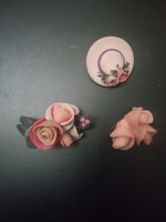 Three beautiful rosary badges from the 1980s