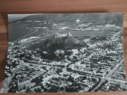 Régi képeslap, Sümeg, Látkép a várral, fotó: Járai MTI 1970-es évek körüli