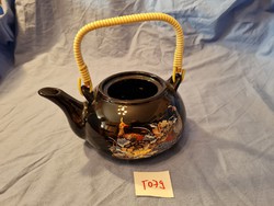 T079 Taipei black porcelain teapot
