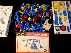 Régi Plasticant Java műanyag építő játék doboza nélkül