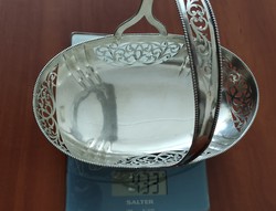 Silver serving basket