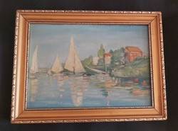 Claude Monet  Regatta at Argenteuil  (1872)  másolat