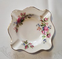 English royal albert porcelain ashtray moss rose, 12 x 12 cm, never used, flawless