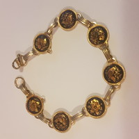 Toledo fire enamel bracelet