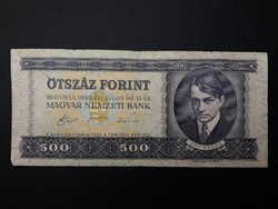 500 HUF HUF paper money - Hungarian 500 ft 1990 paper purple five hundred banknote