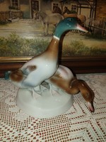 ZSOLNAY BEAUTIFULLY PAINTED SIGNED DUCK PAIR