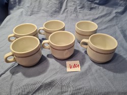 Great Plain thin brown striped coffee cup 6 pcs