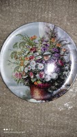 Blumen am fenster - rosenthal classic rose porcelain plate wall ornament