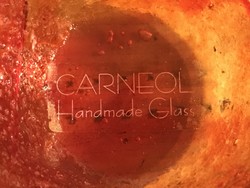 Carneol Handmade Glass Asztaldisz Modern Asztaldisz P-3