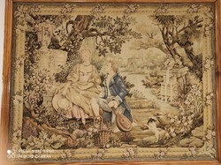 Scenic baroque tapestry