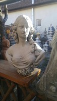 Ritka Sisi Erzsébet királyné Barokk Női szobor Nagy 56cm Eredeti  Műkő nehéz tömör mellszobor