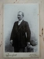 Antique male photo of Budapest goszleth istván photographer