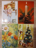 4 pcs cute Christmas postcard in one lot 1800 ft