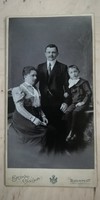 Antique family photo of Sándor Erdős from the studio of Károly körút in Budapest