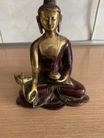 Bronz  szerencséthozó Buddha