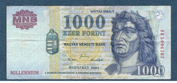 1000 Forint  2000 DB sorozat  Millennium F