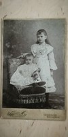 Antique children's photo from the late 1800s