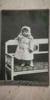 Antique children's photo from the photography studio of the Koff Antal in Magyaróvár